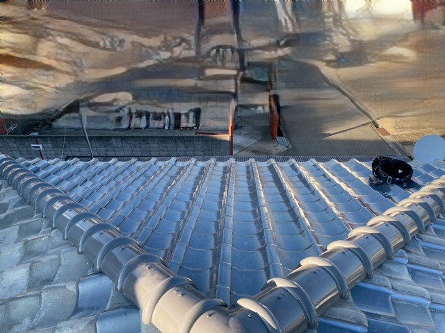 明石市　T様　雨漏り箇所葺き替え工事　施工写真